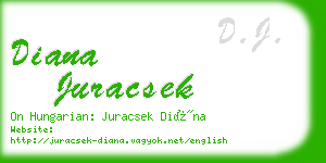 diana juracsek business card